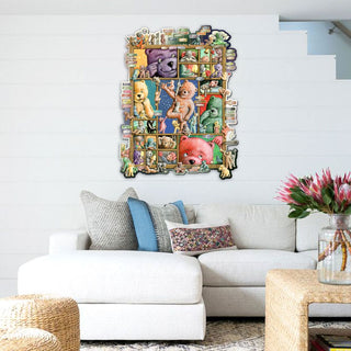 Your Five Senses Whimsical Wall Art by Laura Seeley - Love Family Kids Decor - 8513012-LS