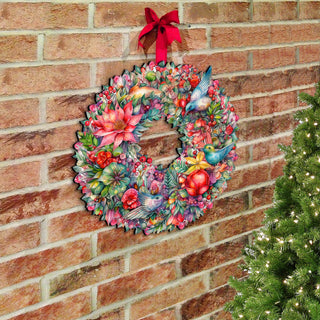 Summer Blooms Wreath Holiday Door Decor by G. Debrekht - Spring Easter Decor - 8611072H