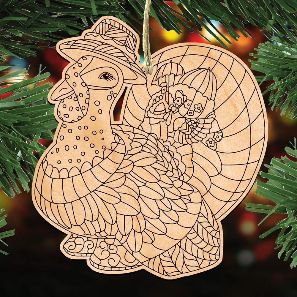 DIY Artsy Holiday Shaped Ornament - 8358904-S3 by G. DeBrekht