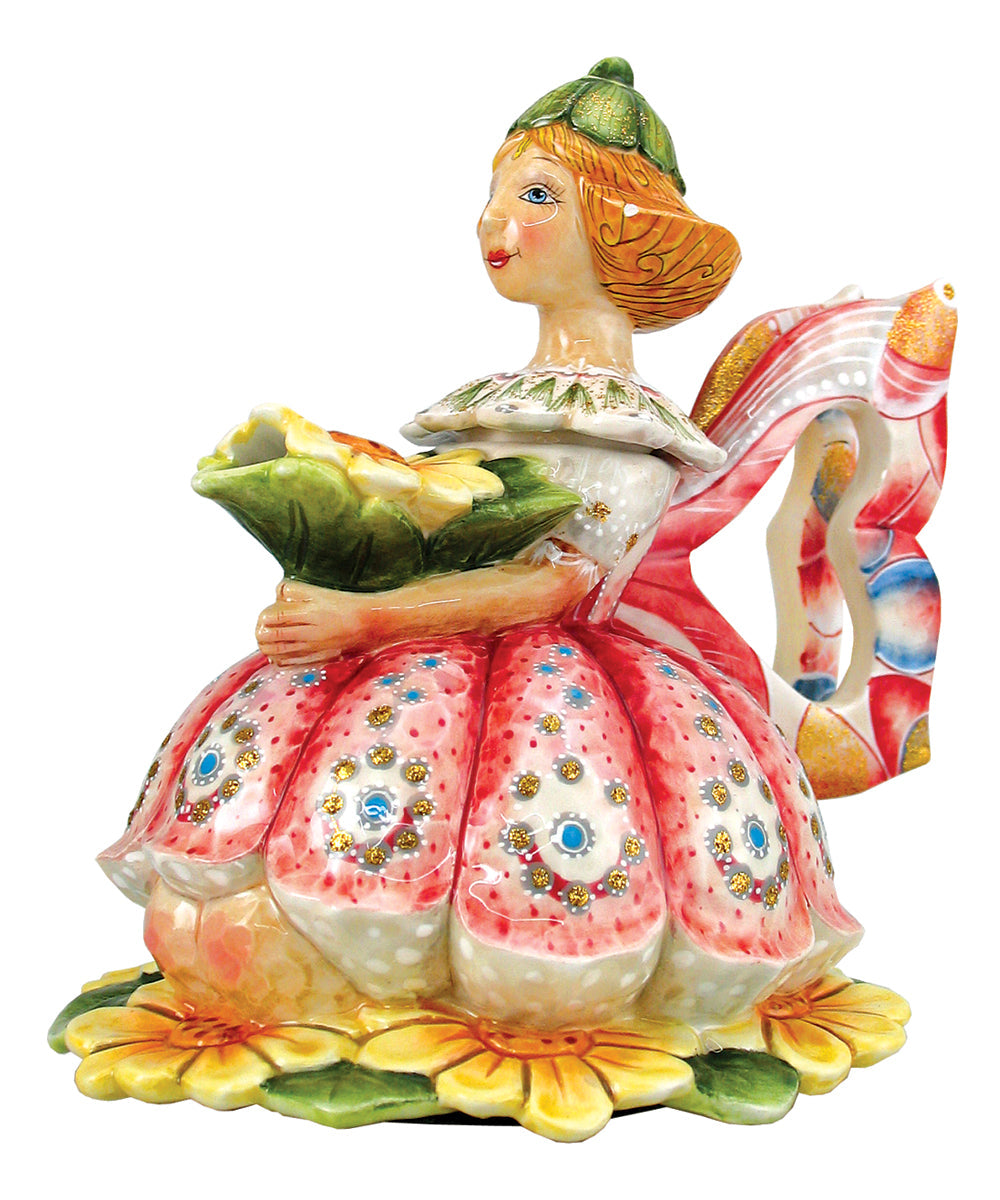 Ceramic Fairy Teapot, G.DeBrekht Limited Edition