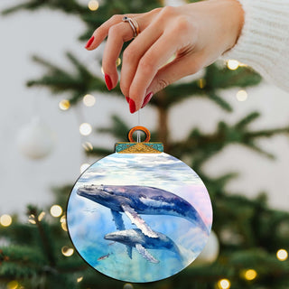 Humpback Harmony Wooden Ornaments by G.Debrekht - Wildlife Holiday Decor - 870012