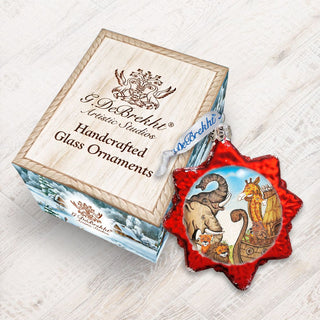 Noah's Ark Mercury Glass Ornament by G. DeBrekht - Nativity Holiday Decor - 773030