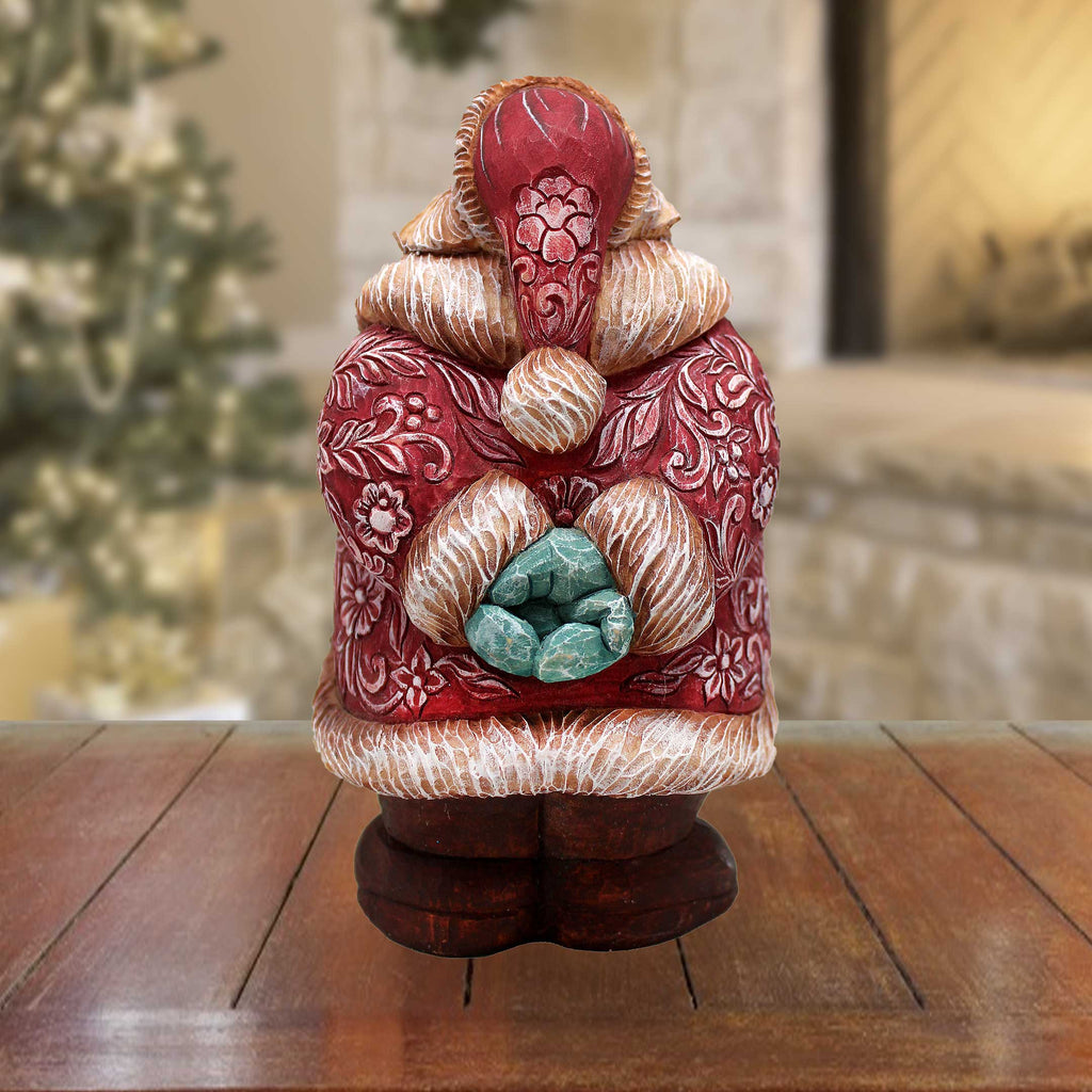 a ceramic figurine of a turkey sitting on a table