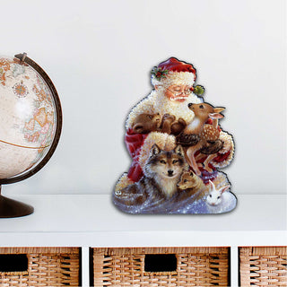 Santa Little Friends Christmas Door Decor by D. Gelsinger - Christmas Santa Snowman Decor - 8461012H-9914