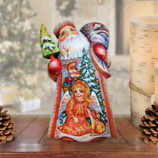 Little Angel Santa Hand-Painted WOODCARVED Masterpiece by G. DeBrekht - Christmas Decor - 241131 - SPECIAL ORDER *** PRE-ORDER - Handmade Just for You! ***