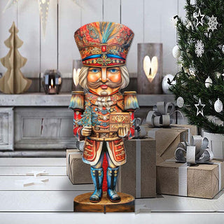 Nutcracker with a Heartwarming Surprise Outdoor Decor by G. Debrekht - Christmas Decor - 8611060F