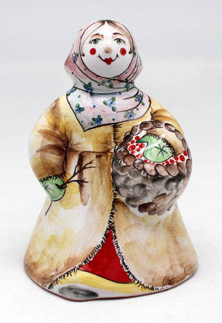 One-of-a-Kind Girl with Basket Unique Hand Painted Porcelain Figurine 4