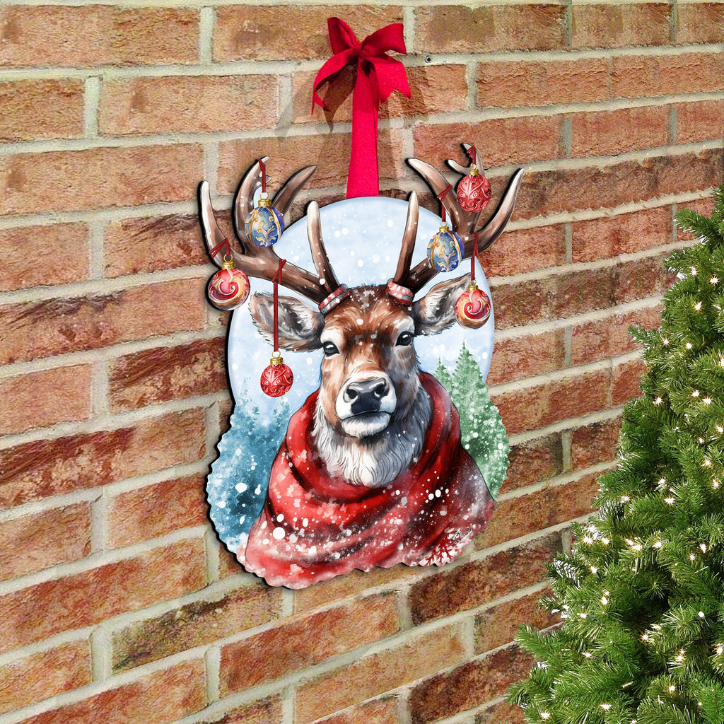 Christmas Mood Holiday Door Decor by G. Debrekht - Christmas Decor - 8611034H