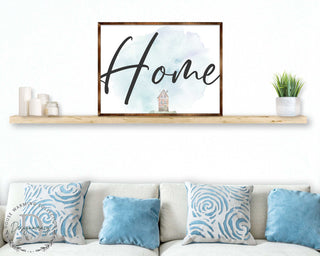 Home - Wooden Housewarming Gift - Contemporary Decor - Wall Decor - Farmhouse Sign - 310338
