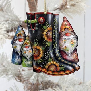 Hello Summer Boots Wooden Ornaments by Jamie Mills-Price Love Kids Family Decor - 8611062-3-MP