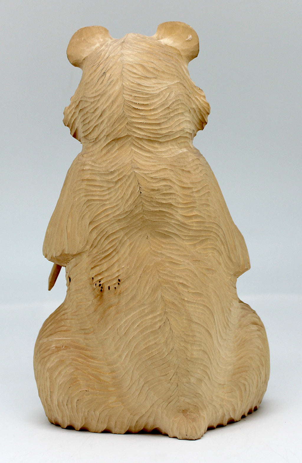 One-of-a-Kind Bear Shoemaker Wood carved Figurine 8.5