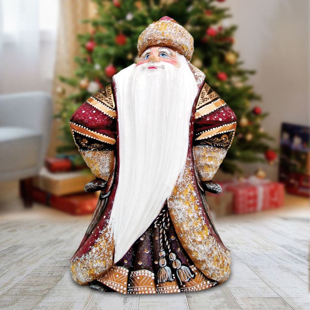 Regal Yuletide respite Hand-Painted WOODCARVED Masterpiece by G. DeBrekht - Christmas Decor - 821553 - SPECIAL ORDER *** PRE-ORDER - Handmade Just for You! ***