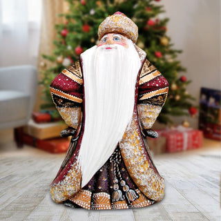 Regal Yuletide respite Hand-Painted WOODCARVED Masterpiece by G. DeBrekht - Christmas Decor - 821553 - SPECIAL ORDER *** PRE-ORDER - Handmade Just for You! ***