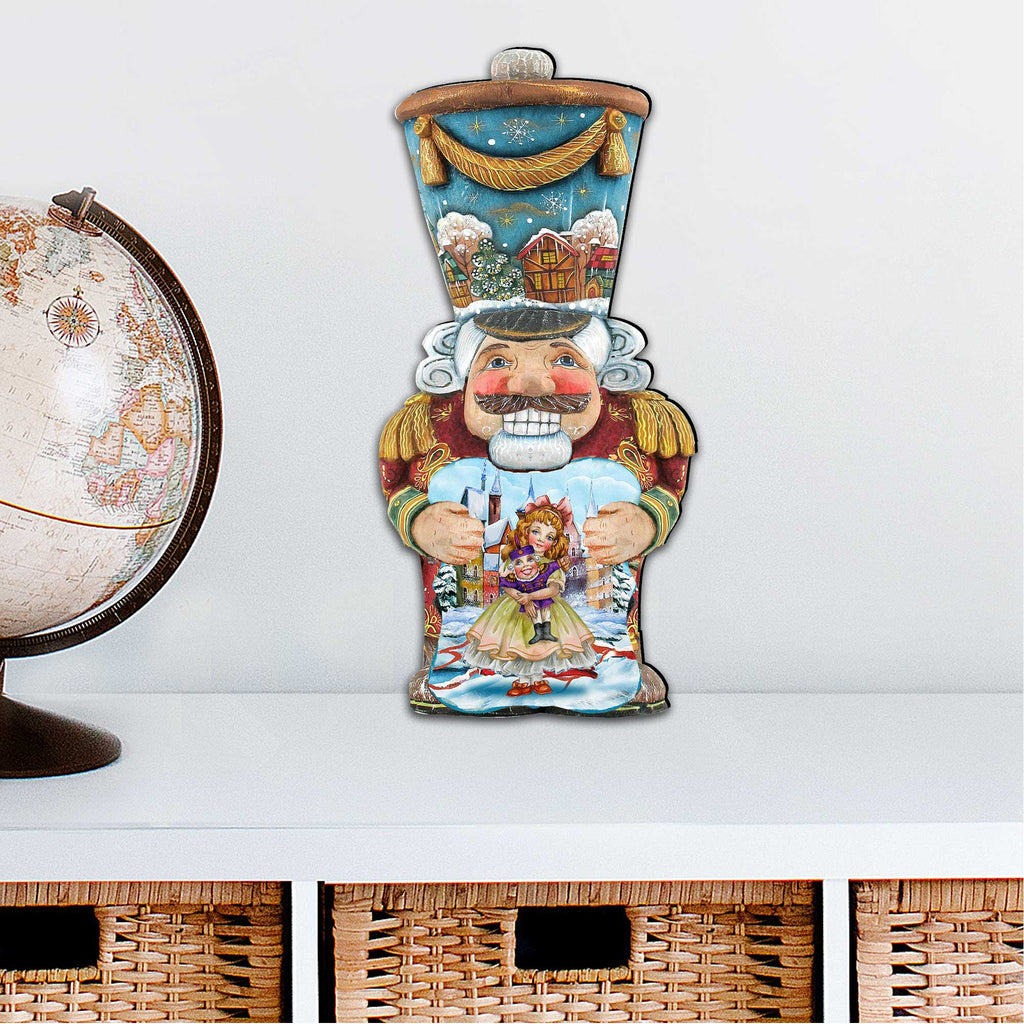 Old World Nutcracker Christmas Door Decor by G. DeBrekht - Christmas Santa Snowman Decor - 8116430H