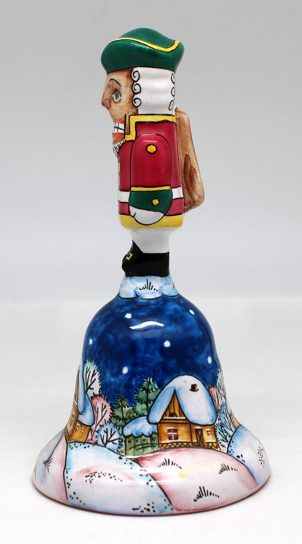 One-of-a-Kind Nutcracker Bell Hand Painted Porcelain Figurine 6.5