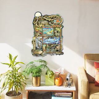 Reptiles Fish Amphibians Whimsical Wall Art by Laura Seeley - Love Family Kids Decor - 8513011-LS