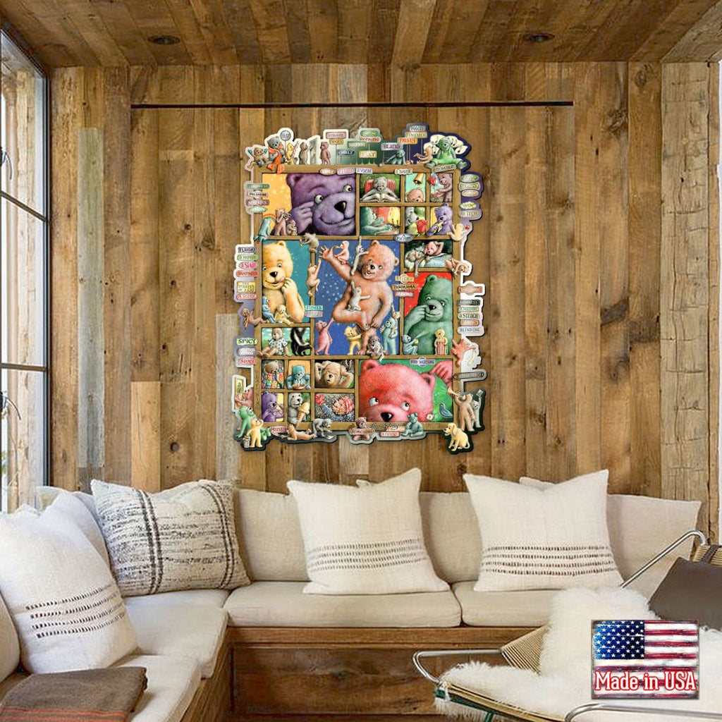 Your Five Senses Whimsical Wall Art by Laura Seeley - Love Family Kids Decor - 8513012-LS