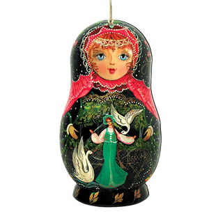 Nesting Doll Wooden Ornaments by G. DeBrekht - Christmas Decor - 8115990
