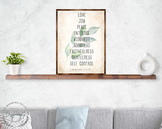Love Joy Peace - Fruit of the Spirit - Verse Wall Decor - Contemporary Decor - Wooden Script Wall Art - 310332