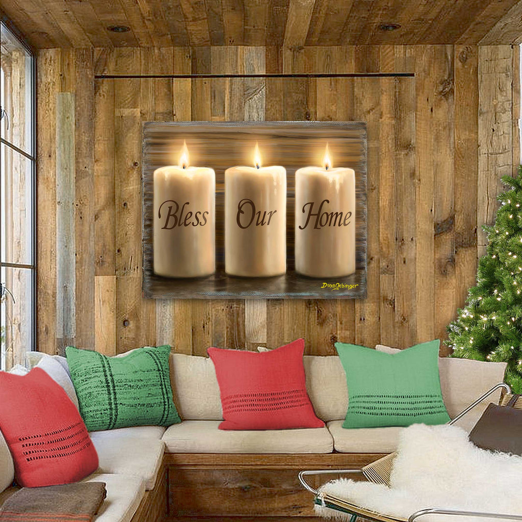 Bless Our Home Wall Art by D. Gelsinger - Nativity Holiday Decor - 95687B-DG