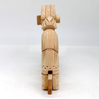 One-of-a-Kind Tug-of-War Game Wood Carved Figurine with Motion - Nature Wood Carving