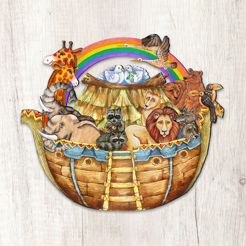 Noah's Ark Nativity Door Decor by G. DeBrekht - Nativity Holiday Decor - 8114050H