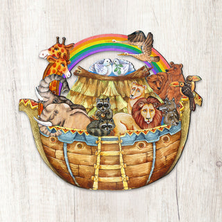 Noah's Ark Nativity Door Decor by G. DeBrekht - Nativity Holiday Decor - 8114050H