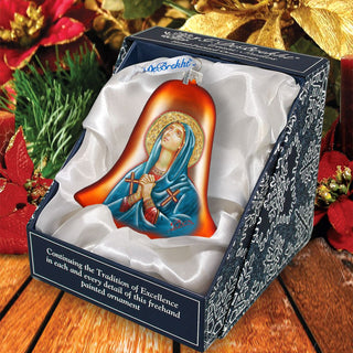 Mary Magdalena Bell Glass Ornament by G. DeBrekht - Nativity Holiday Decor - 752-038