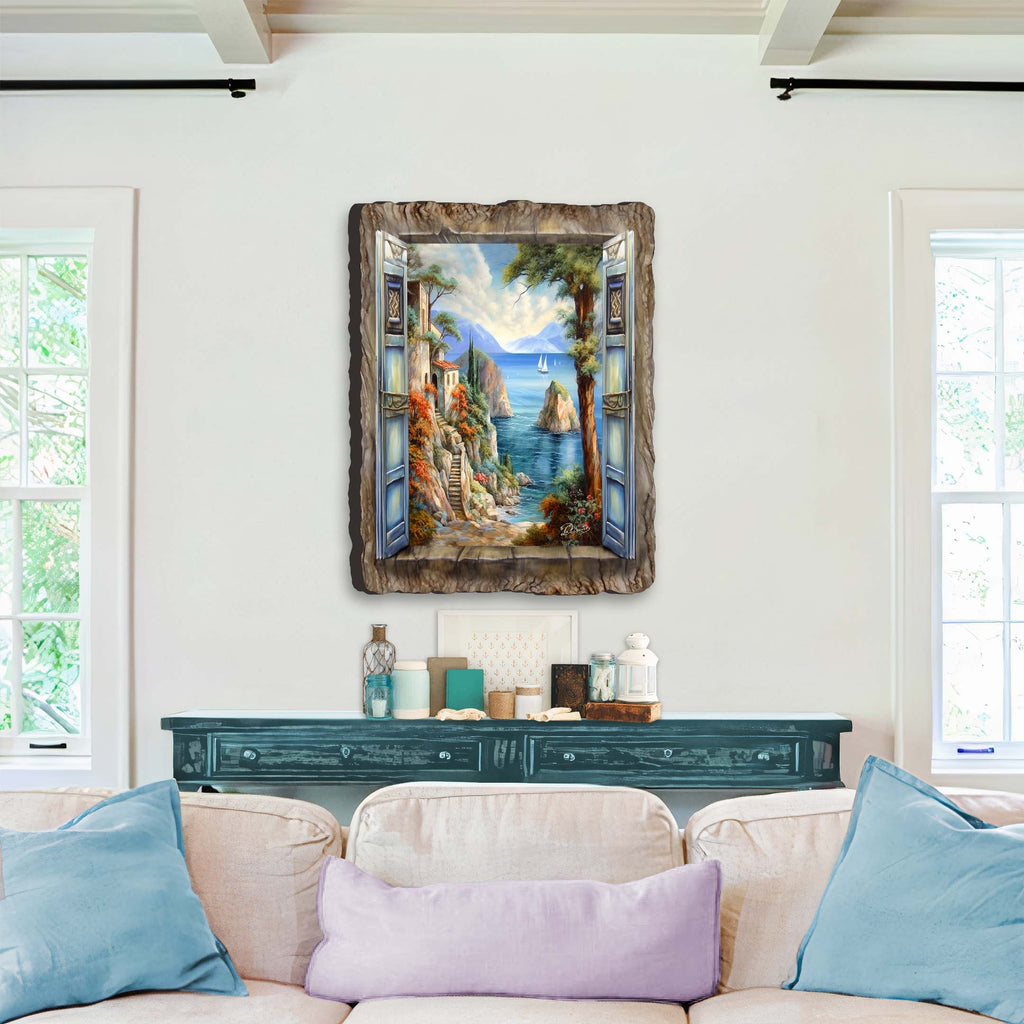 Mediterranean View Wall Art by G. DeBrekht Coastal Decor - 8492101W