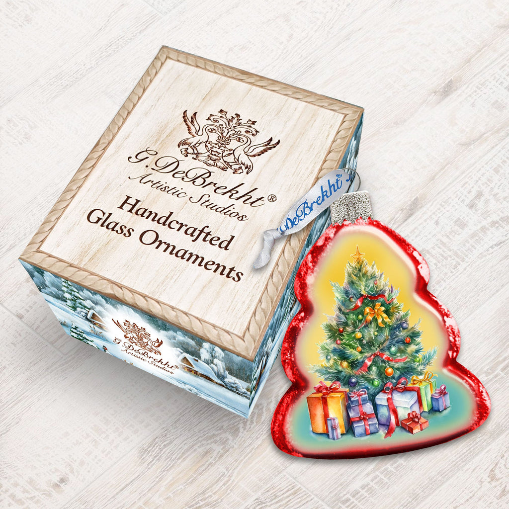 Christmas Tree Mercury Glass Ornaments by G. Debrekht - Christmas Decor - 776028