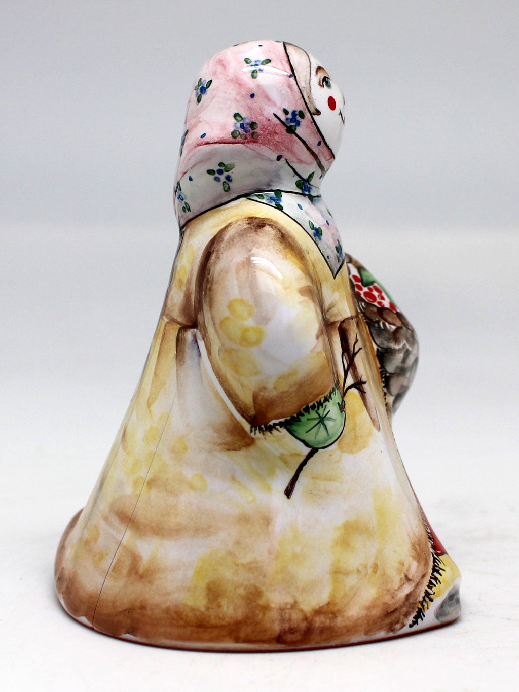 One-of-a-Kind Girl with Basket Unique Hand Painted Porcelain Figurine 4