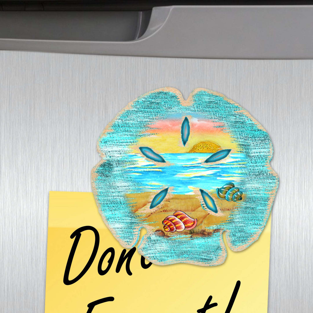 Coastal Decorative Eco Wood Magnets Set of 6 by G. Debrekht - Coastal Decor - 8090060G-S6