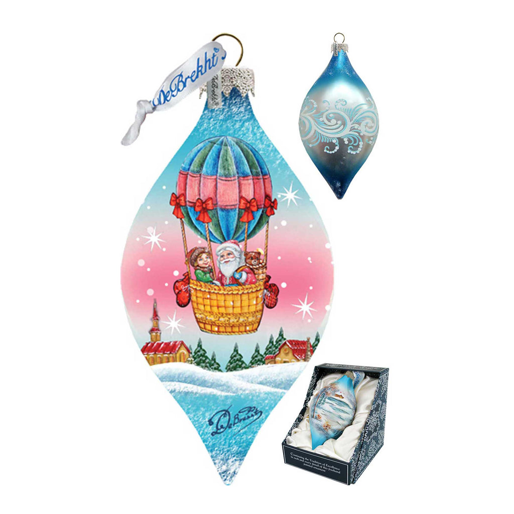 Air Balloon Glass Ornament by G. DeBrekht - Christmas Decor - 74179