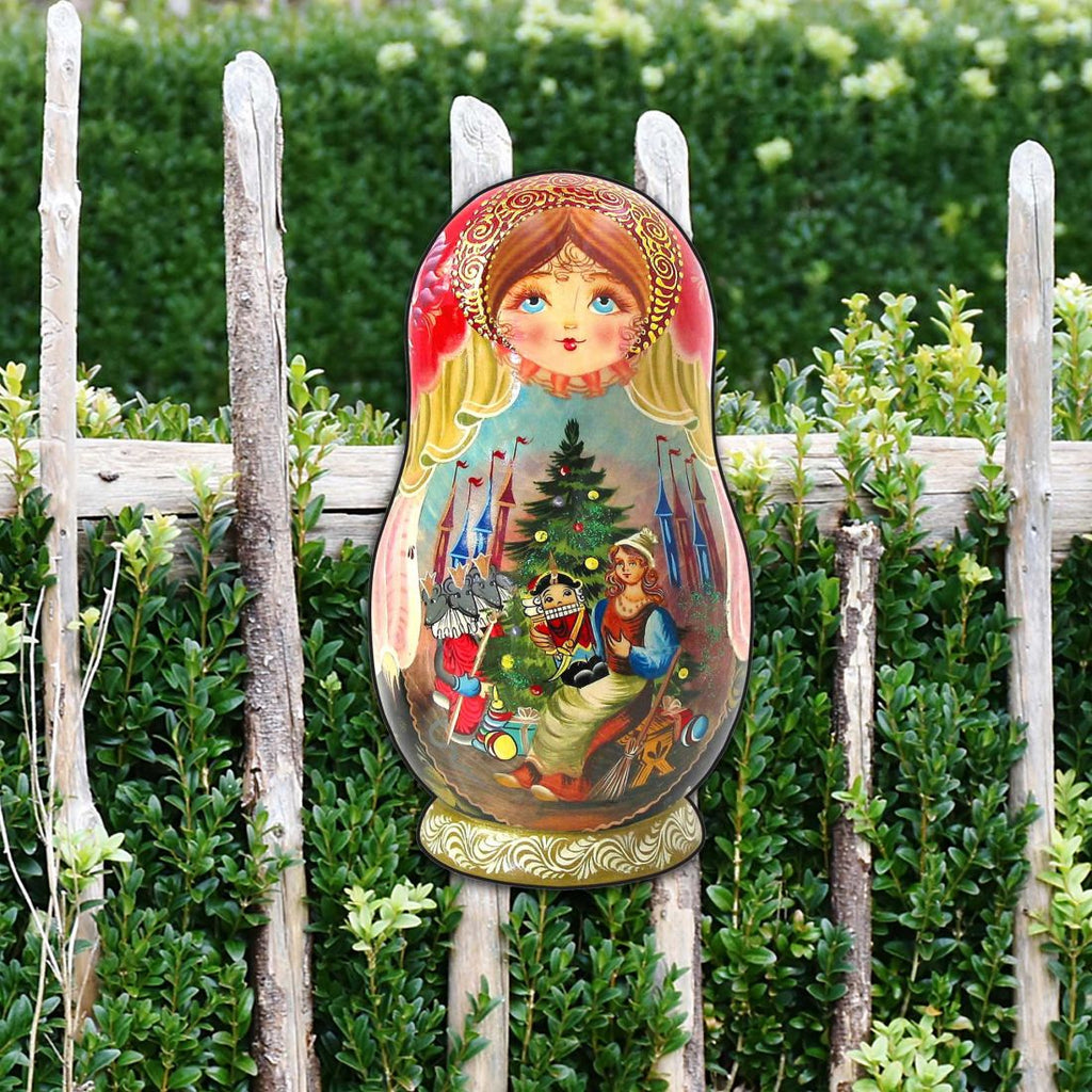 Nutcracker Story Nesting Doll Holiday Outdoor Decor Large Ornament by G. DeBrekht - Christmas Decor - 8115762M