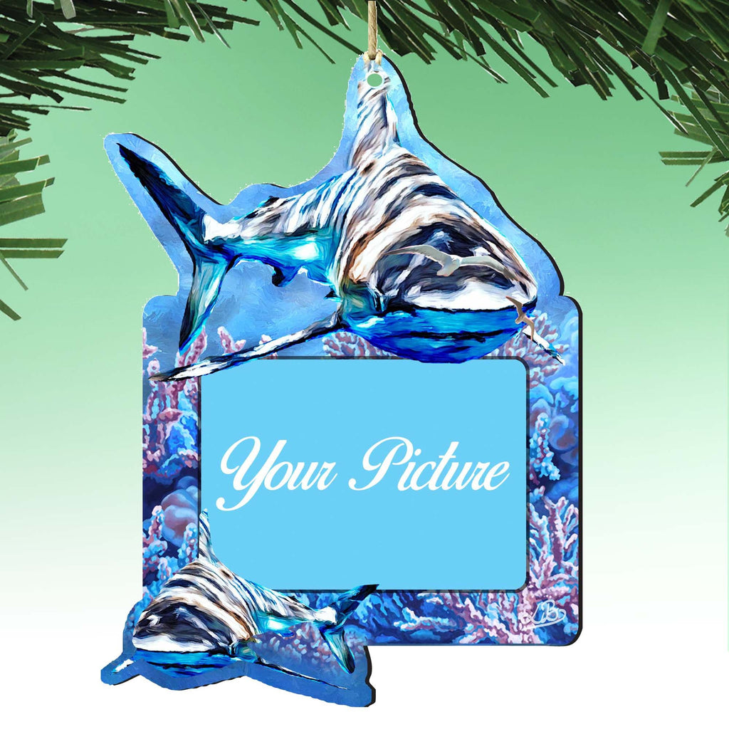 Sharks Ornament Picture Frame Ornament for Photo by G.DeBrekht - 8198515-2PF