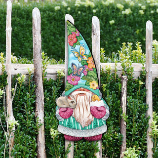 Spring Gnome Easter Door Decor by G. DeBrekht - Easter Spring Decor - 8611011H