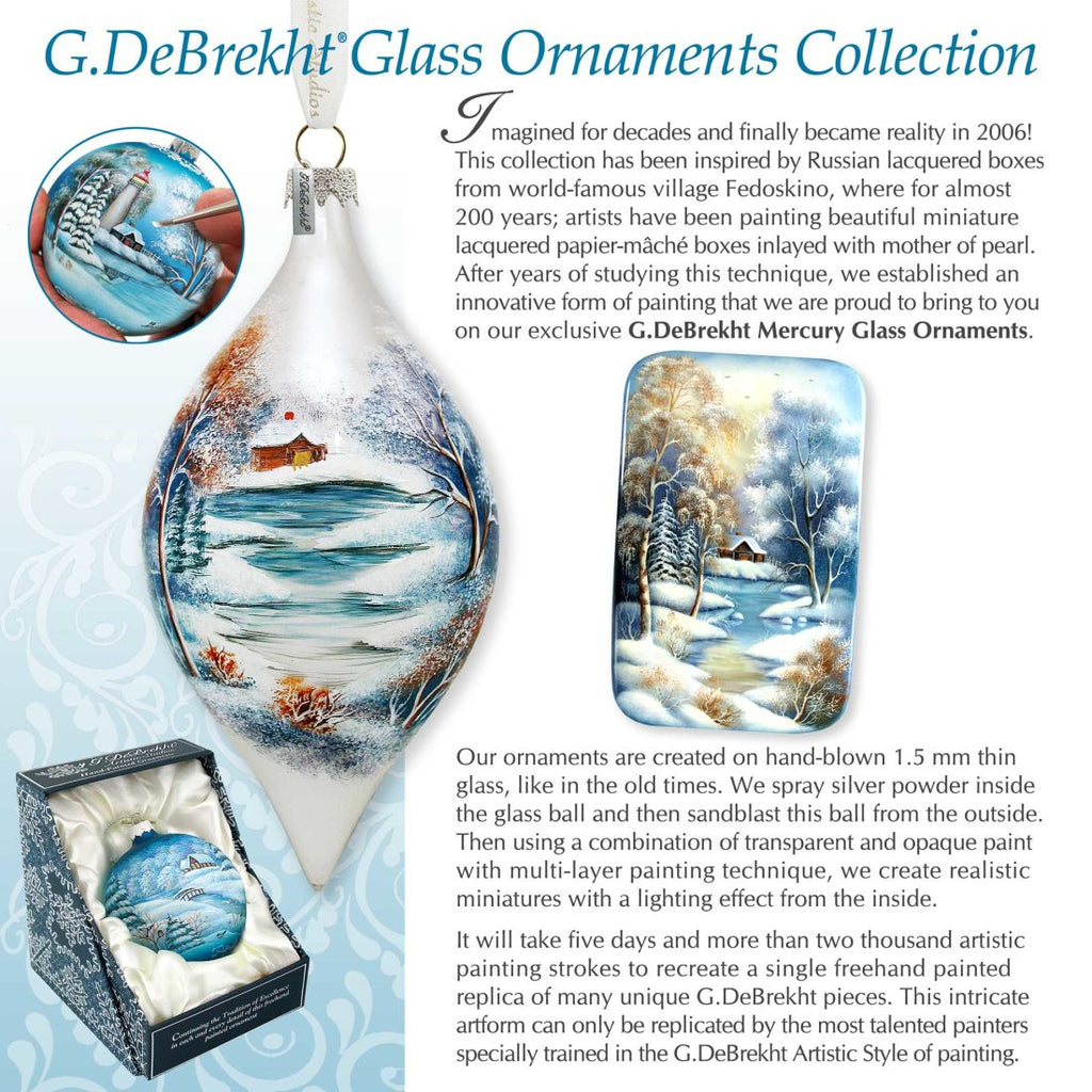 Nativity Heart Glass Ornament by G. DeBrekht - Nativity Holiday Decor - 753-081