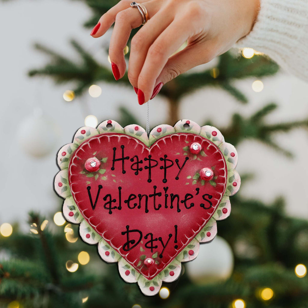 Hearts of Love Eco Wood Ornaments Set of 3 by G. Debrekht - Love Family Decor - 8091054-S3