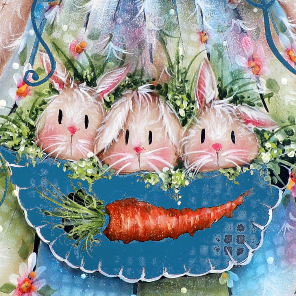 Pocketful of Bunnies Easter Door Decor by Jamie Mills-Price - Easter Spring Decor - 8457705H-MP