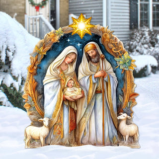 Nostalgic Nativity Scene Outdoor Decor by G. Debrekht - Nativity Holiday Decor - 8611074F