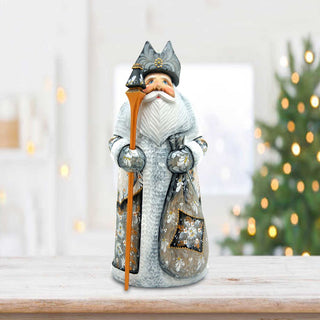 Ornament Santa Hand-Painted WOODCARVED Masterpiece by G. DeBrekht - Christmas Decor - 8201024