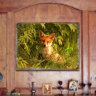 Fox Art Wooden Wall Art by Nature Wonders - Nature Wildlife Decor - 95294B