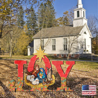 Joy Outdoor Nativity Set by G. DeBrekht - Nativity Holiday Decor - 8121454F-S3M