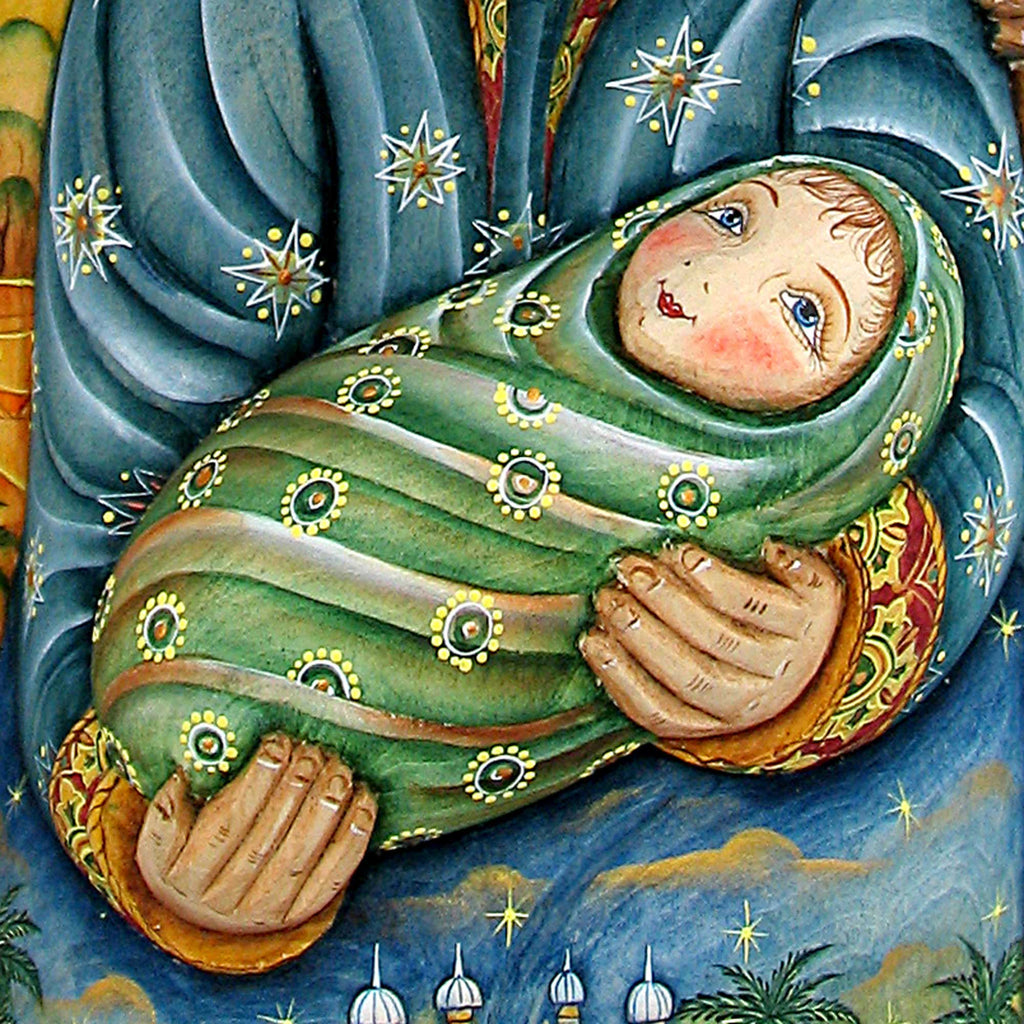 Nativity - The Holy Family WOODCARVED Figurine 265100 by G. DeBrekht - SPECIAL ORDER *** PRE-ORDER - Handmade Just for You! ***