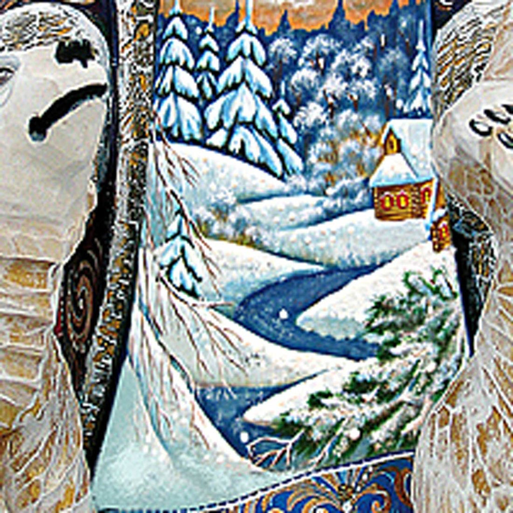 Brotherly Friends Santa Hand-Painted WOODCARVED Masterpiece by G. DeBrekht - Christmas Decor - 8210782 - SPECIAL ORDER *** PRE-ORDER - Handmade Just for You! ***