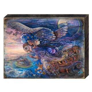 Queen of the Night Fantasy Wooden Wall Art by Josephine Wall - Fantasy Decor - 852127-JW