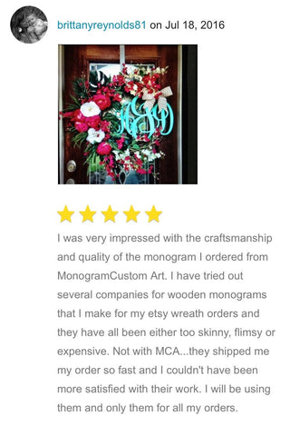 Wooden Personalized Monogram Wall Hanging, Classic Combo Personalized Monogram, Painted Personalized Monogram, Home Decor, Wall Art, Wedding Decor, Two Fonts