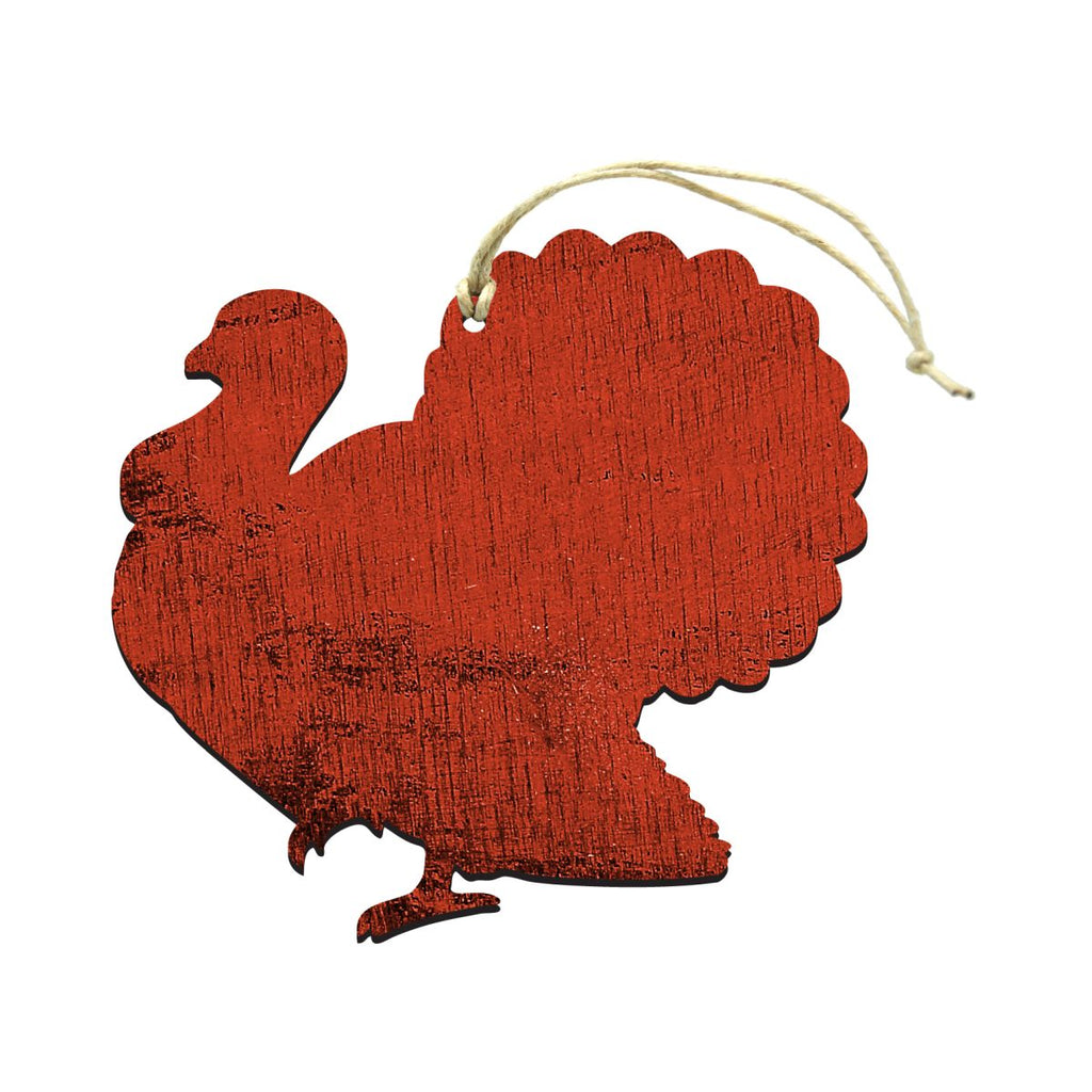 Turkey Wooden Rustic Ornaments Set of 3 99154