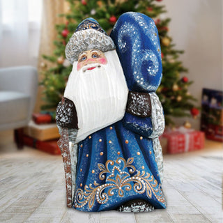 Old Fashion Christmas Hand-Painted WOODCARVED Figurine by D. Gelsinger - Christmas Santa Snowman Decor - 242106-1710 *** PRE-ORDER - Handmade Just for You! ***