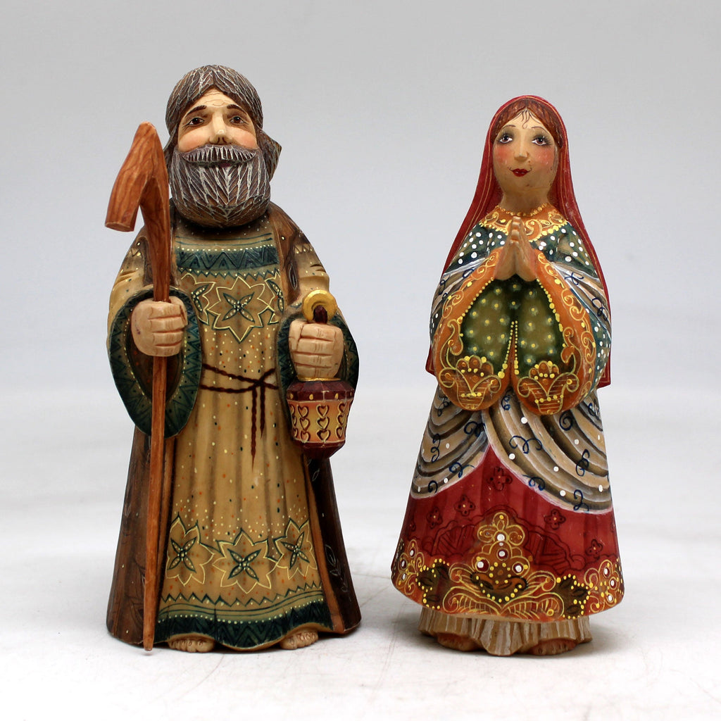 Holy Family Nativity Scene Set of 2 - Limited Edition Figurine Reserve by G.DeBrekht 5.5 to 5